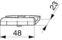 Schließteile mit Positionszapfen 12 x 3 mm 12L  Eurofalz FT 24 mm 13V