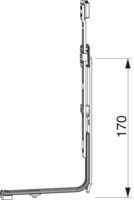 Eckumlenkung zweiteilig