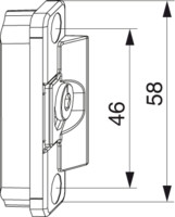 Anpressverschlüsse verdeckt ES mit Tiefeneinstellung