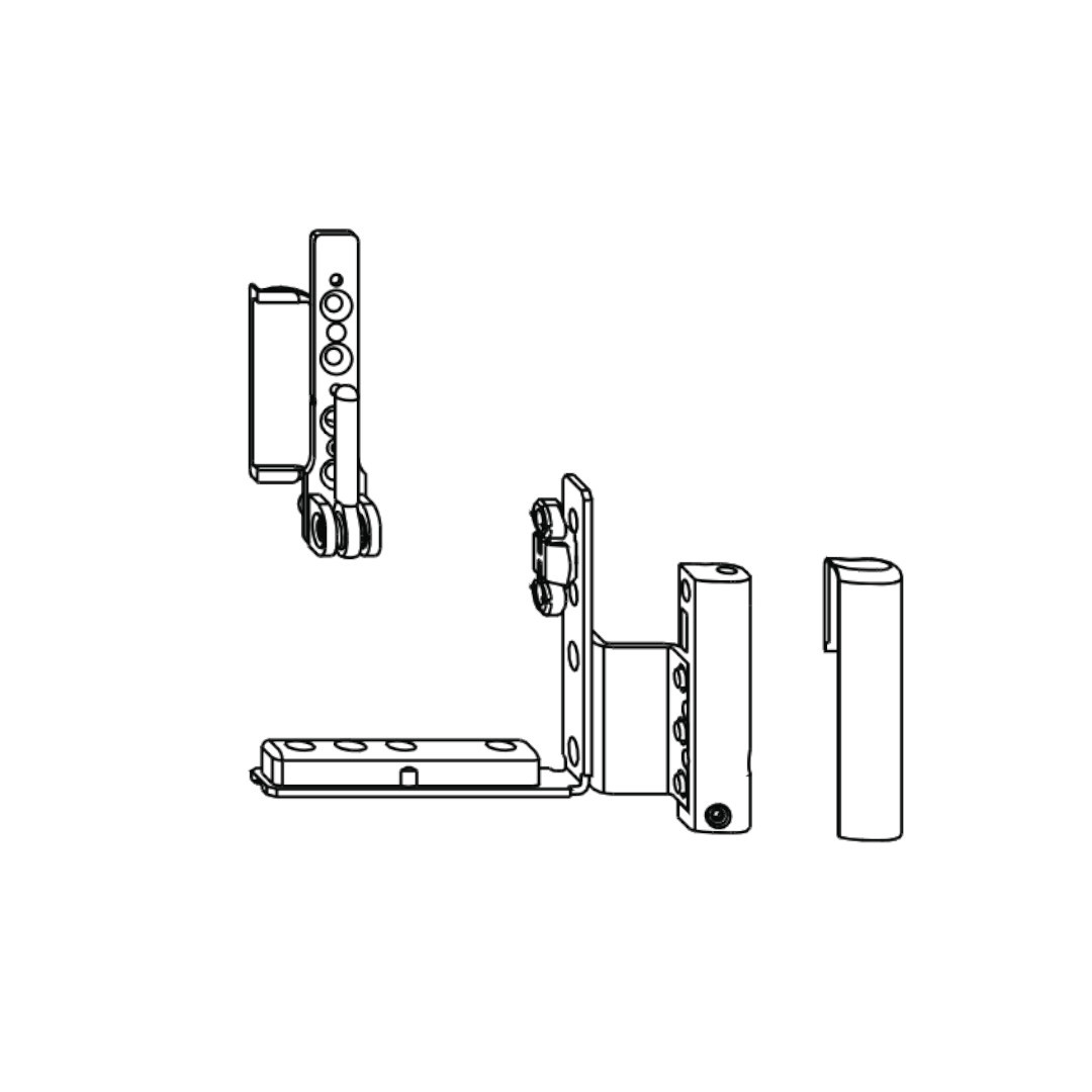 Ecklagers mit Falzeckband von einem Dreh-Kipp-Beschlag.