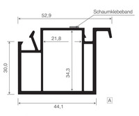 Menke Fensterbankanschlussprofil Profine 30 mm Lg. 6,50 m Weiß, VE: 65 m