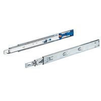 HETTICH Vollauszug Kugelauszug KA 4532 AM-Set - links/rechts - 12,7 mm Einbaubreite - Aufliegende Montage - Push to open - 35 kg