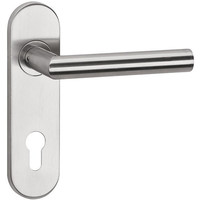 TOPFORM Obj.-Kurzschild-Garnituren "JUPITER" - Edelstahl - Feuerschutz