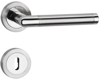 TOPFORM Z.T. Rundrosetten-Drücker-Garnituren "ANDROS" - Edelstahl matt