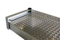 Alu Balkonaustrittsprofil mit Folie - Silber EV1