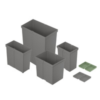 Hettich Cargo Synchro, Eimer - Kunststoff