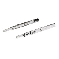 HETTICH Vollauszug Kugelauszug KA 5632 SC-Set mit Selbsteinzug - links/rechts - Seitenmontage - 12,7 mm Einbaubreite - 40 kg