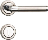 TOPFORM Z.T. Rundrosetten-Garnituren "URANUS" - Chrom-Edelstahl