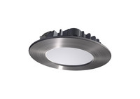 TOPFORM Kontakt-LED Iris 68 - Rund - Edelstahl-finish - 12 V DC