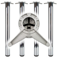 TOPFORM Tischbein-Set VE = 4 Stück - Ø60 x 710 mm - mit Inbusbefestigung