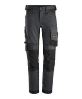 SNICKERS Stretch-Arbeitshosen "6341 5804" - Stahlgrau/Schwarz - ohne Holster