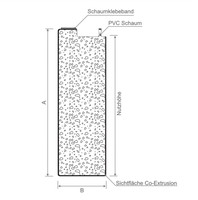 Menke Inoutic-Bodeneinstand 100 mm Lg. 6,50 m Grau, 100x40 mm PVC Schaum, mit SK für HB171 & HB176 & HB184 SchwelleNutzhöhe: ca. 96,3 mm