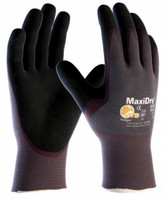 Nylon-Strickhandschuhe Maxidry® - Grau/Lila/Schwarz