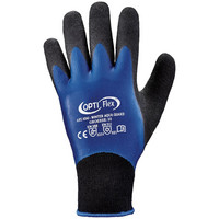 Latex Winterhandschuhe "Winter Aqua Guard" - Blau/Schwarz