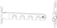 MACO Lüftungssteller für Griffbefestigung Harmony rechts/links