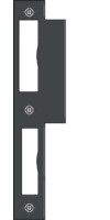 SSF ZT-Schließblech stumpf; Schwarz lackiert, käntig, 24x170x2mm