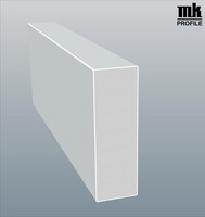 Menke Drutex-Bodeneinstand 100 mm Lg. 6,50 m Weiß, 100x40 mm PVC Schaum, mit SK für 70er & 82erNutzhöhe: ca. 93,5 mm