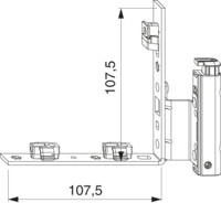 MACO MM Falzecklagerband DT130 mit Clips für Beschlagsnut mit ÜV links/rechts