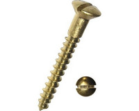 Holzschrauben - Linsenkopf - Schlitz - DIN 95 - Messing