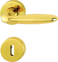 HOPPE Obj.-Rundrosetten-Drücker-Garnituren "Verona" - Messing poliert - KL3